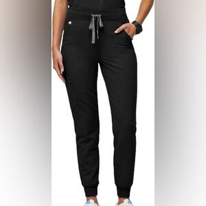 Figs Black Jogger Scrub Pants